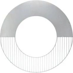 Grille Avec Plancha Pour BBQ 62 X 62 Cm. Argent. Marque : Esschert Design. Réf. : FF270 - Argent