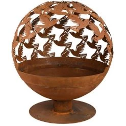 Braséro Rond Avec Découpe Laser Oiseaux. Brun. Marque : Esschert Design. Réf. : FF401 - Brun 7 Braséro Rond Avec Découpe Laser Oiseaux. Brun. Marque : Esschert Design. Réf. : FF401 - Brun -Chauffage d'extérieur Soldes 52047298 3