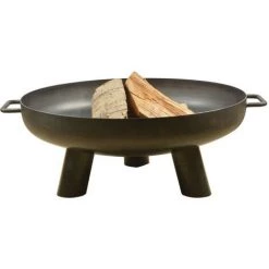 Braséro Rond En Acier 60 Cm. Noir. Marque : Esschert Design. Réf. : FF241 - Noir