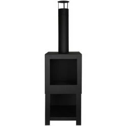 Cheminée Extérieur Noire 136 Cm. Noir. Marque : Esschert Design. Réf. : FF410 - Noir