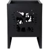 Braséro Carré 30 Cm Motifs Cerfs. Noir. Marque : Esschert Design. Réf. : FF484 - Noir 2 Braséro Carré 30 Cm Motifs Cerfs. Noir. Marque : Esschert Design. Réf. : FF484 - Noir -Chauffage d'extérieur Soldes 52047330 1