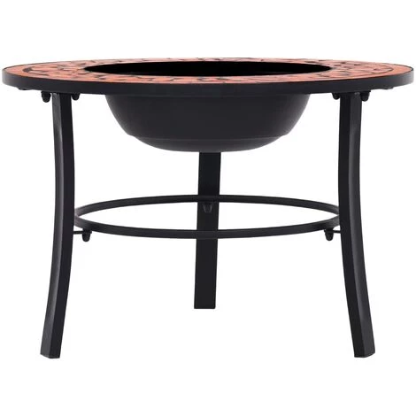 Topdeal Foyer Mosaïque Terre Cuite 68 Cm Céramique 5 Topdeal Foyer Mosaïque Terre Cuite 68 Cm Céramique – Image 3