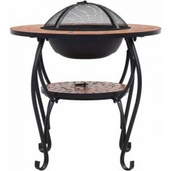 Topdeal Table De Foyer Mosaïque Terre Cuite 68 Cm Céramique 11 Topdeal Table De Foyer Mosaïque Terre Cuite 68 Cm Céramique -Chauffage d'extérieur Soldes 52091675 5