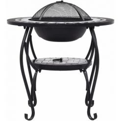 Topdeal Table De Foyer Mosaïque Noir Et Blanc 68 Cm Céramique 11 Topdeal Table De Foyer Mosaïque Noir Et Blanc 68 Cm Céramique -Chauffage d'extérieur Soldes 52091678 5