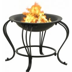 Topdeal Foyer Avec Tisonnier 49 Cm Acier FF311886_FR 10 Topdeal Foyer Avec Tisonnier 49 Cm Acier FF311886_FR -Chauffage d'extérieur Soldes 52099950 4