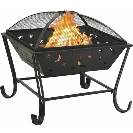 Topdeal Foyer Avec Tisonnier 62 Cm XXL Acier FF311893_FR 4 Topdeal Foyer Avec Tisonnier 62 Cm XXL Acier FF311893_FR – Image 2