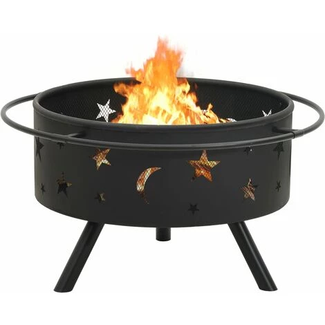 Topdeal Foyer Avec Tisonnier 76 Cm XXL Acier FF311892_FR 6 Topdeal Foyer Avec Tisonnier 76 Cm XXL Acier FF311892_FR – Image 4