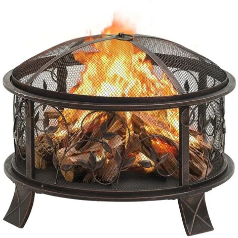 Topdeal Foyer Rustique Avec Tisonnier 67,5 Cm XXL Acier FF311891_FR 5 Topdeal Foyer Rustique Avec Tisonnier 67,5 Cm XXL Acier FF311891_FR – Image 3