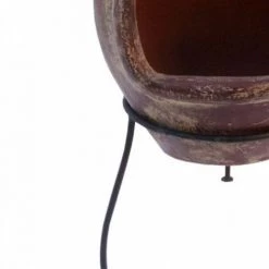 Topdeal Cheminée Salamanca Rouge Foncé 36 X 36 X 85 Cm Argile FF423893_FR 7 Topdeal Cheminée Salamanca Rouge Foncé 36 X 36 X 85 Cm Argile FF423893_FR -Chauffage d'extérieur Soldes 52101885 3