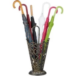 Relaxdays Support Parasol En Fonte De Fer, Antique, Réceptacle, Massif, Vintage, Env. 58x26x26 Cm; Diverses Couleurs