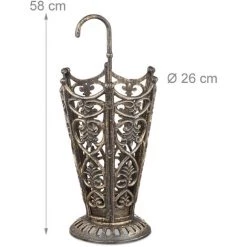 Relaxdays Support Parasol En Fonte De Fer, Antique, Réceptacle, Massif, Vintage, Env. 58x26x26 Cm; Diverses Couleurs -Chauffage d'extérieur Soldes 52200070 5