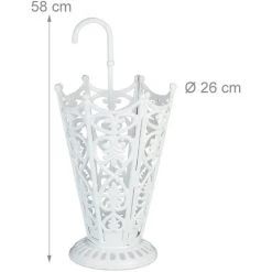 Relaxdays Support Parasol En Fonte De Fer, Antique, Réceptacle, Massif, Vintage, Env. 58x26x26 Cm; Diverses Couleurs -Chauffage d'extérieur Soldes 52200220 5