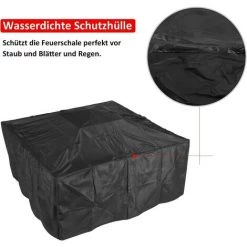 AICOK Brasero Exterieur 81*81*44cm,Terrasse BBQ,Brasero Barbecue,avec Grill,Couverture Étanche,Couvercle De Protection Contre Les Étincelles -Chauffage d'extérieur Soldes 52668243 3