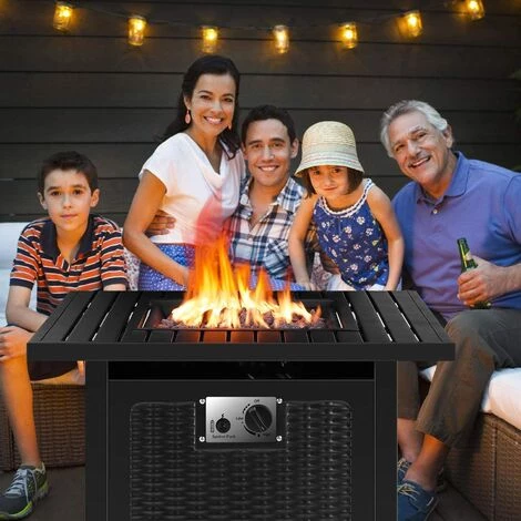 Femor Foyers à Gaz Extérieurs Et Braséros,Chauffe Terrasse Gaz,Gaz Feu Cheminée,76*76*67cm,14.5kw,avec Housse De Protection Imperméable & Pierres De Lave & Grille De Protection,pour Jardin Terrasses 5 Femor Foyers à Gaz Extérieurs Et Braséros,Chauffe Terrasse Gaz,Gaz Feu Cheminée,76*76*67cm,14.5kw,avec Housse De Protection Imperméable & Pierres De Lave & Grille De Protection,pour Jardin Terrasses – Image 3