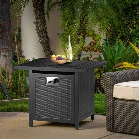 Femor Foyers à Gaz Extérieurs Et Braséros,Chauffe Terrasse Gaz,Gaz Feu Cheminée,76*76*67cm,14.5kw,avec Housse De Protection Imperméable & Pierres De Lave & Grille De Protection,pour Jardin Terrasses 6 Femor Foyers à Gaz Extérieurs Et Braséros,Chauffe Terrasse Gaz,Gaz Feu Cheminée,76*76*67cm,14.5kw,avec Housse De Protection Imperméable & Pierres De Lave & Grille De Protection,pour Jardin Terrasses – Image 4