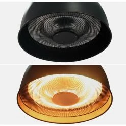 ALICE'S GARDEN Parasol Chauffant électrique Suspendu 1500W – Lapland – Chauffage D’extérieur Type Halogène. Kit De Suspension Inclus (chaîne Et Crochet) - Noir 10 ALICE'S GARDEN Parasol Chauffant électrique Suspendu 1500W – Lapland – Chauffage D’extérieur Type Halogène. Kit De Suspension Inclus (chaîne Et Crochet) - Noir -Chauffage d'extérieur Soldes 52768049 4