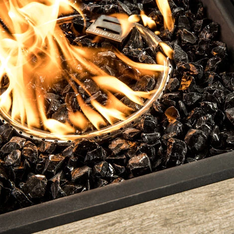 4 Kg Verres De Feu Pour Braséro à Gaz D’extérieur Jardin Verre Trempé Noir Teamson Home PT-FG0003 - Le Noir 7 4 Kg Verres De Feu Pour Braséro à Gaz D’extérieur Jardin Verre Trempé Noir Teamson Home PT-FG0003 - Le Noir – Image 5