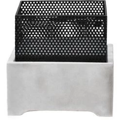 Braséro De Jardin à Bois Chauffage Extérieur Ciment Foyer Acier Carré 38 Cm Avec Tisonnier Gris Noir Teamson Home PT-FW0005 - Gris 8 Braséro De Jardin à Bois Chauffage Extérieur Ciment Foyer Acier Carré 38 Cm Avec Tisonnier Gris Noir Teamson Home PT-FW0005 - Gris -Chauffage d'extérieur Soldes 52780584 2