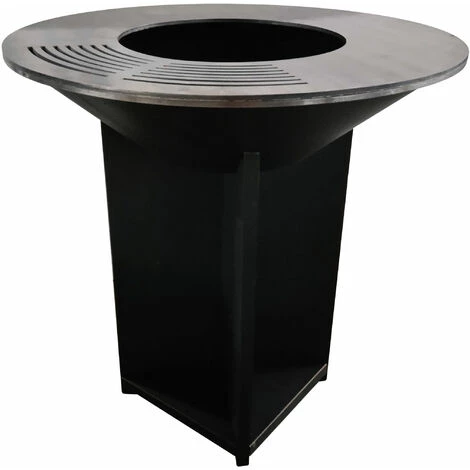 PUR LINE Grand Barbecue En Acier Noir Avec Plaque Et Grille En Acier - No Name 4 PUR LINE Grand Barbecue En Acier Noir Avec Plaque Et Grille En Acier - No Name – Image 2