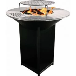 PUR LINE Grand Barbecue En Acier Noir Avec Plaque Et Grille En Acier - No Name 9 PUR LINE Grand Barbecue En Acier Noir Avec Plaque Et Grille En Acier - No Name -Chauffage d'extérieur Soldes 52781277 3