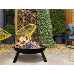 PURLINE Brasero D'ext?rieur Avec Pieds En Acier Noir - No Name 10 PURLINE Brasero D'ext?rieur Avec Pieds En Acier Noir - No Name -Chauffage d'extérieur Soldes 52781318 4