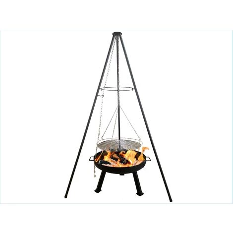 PUR LINE Brasero D'ext?rieur, Design Allong? En Acier Noir, R?glable En Hauteur - No Name 7 PUR LINE Brasero D'ext?rieur, Design Allong? En Acier Noir, R?glable En Hauteur - No Name – Image 5