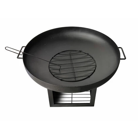 PUR LINE Brasero D'extérieur En Acier Noir Avec Base Carrée Et Couvercle De Protection - No Name 7 PUR LINE Brasero D'extérieur En Acier Noir Avec Base Carrée Et Couvercle De Protection - No Name – Image 5