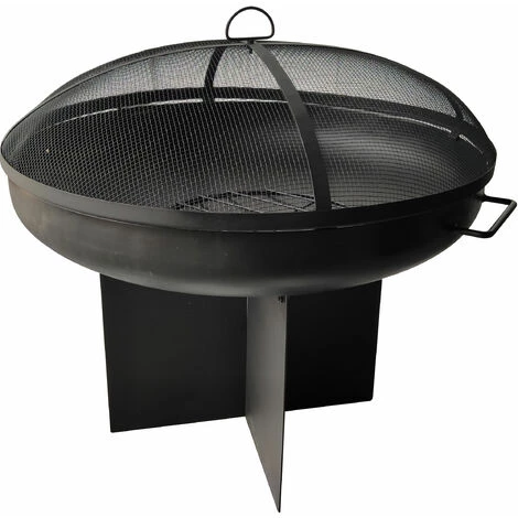 PUR LINE Brasero D'extérieur En Acier Noir Avec Couvercle De Protection - No Name 4 PUR LINE Brasero D'extérieur En Acier Noir Avec Couvercle De Protection - No Name – Image 2