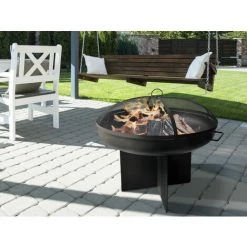 PUR LINE Brasero D'extérieur En Acier Noir Avec Couvercle De Protection - No Name 10 PUR LINE Brasero D'extérieur En Acier Noir Avec Couvercle De Protection - No Name -Chauffage d'extérieur Soldes 52781373 4