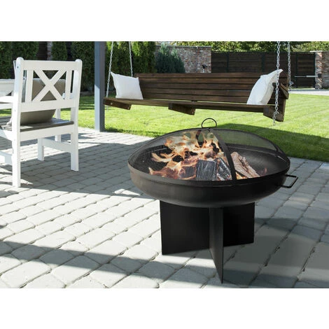 PUR LINE Brasero D'extérieur En Acier Noir Avec Couvercle De Protection - No Name 6 PUR LINE Brasero D'extérieur En Acier Noir Avec Couvercle De Protection - No Name – Image 4