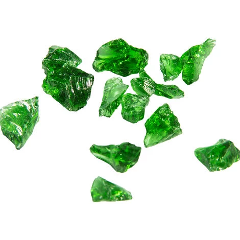 4 Kg Verres De Feu Pour Braséro à Gaz D’extérieur Jardin Verre Trempé Vert Teamson Home PT-FG0006 - Vert 7 4 Kg Verres De Feu Pour Braséro à Gaz D’extérieur Jardin Verre Trempé Vert Teamson Home PT-FG0006 - Vert – Image 5