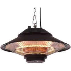BELIANI Chauffage électrique Suspendu 1500 W Noir - Noir -Chauffage d'extérieur Soldes 52965201 3