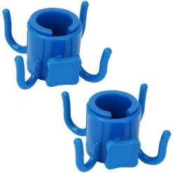 ECHOO 2pcs Parasol De Plage Crochet Suspendu 4 Prong Suspendu Camping Fermoir De, Réglable Crochet Parapluie En Plastique Plage Fournitures Camping