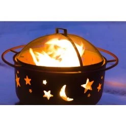 Braséro Stars & Moon Landmann 06187 - Tisonnier Inclus -Chauffage d'extérieur Soldes 53043831 3