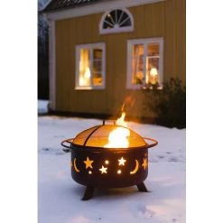 Braséro Stars & Moon Landmann 06187 - Tisonnier Inclus -Chauffage d'extérieur Soldes 53043831 4