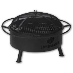Braséro-barbecue Ø60 Cm Landmann 06302 - Avec Couvercle, Tisonnier Et Grille De Cuisson
