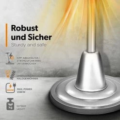 TRESKO Parasol Chauffant 2500W | Chauffage Extérieur Infrarouge 2500W | Radiateur Rayonnant Électrique De Terrasse | 2 Niveaux De Chaleur 9 TRESKO Parasol Chauffant 2500W | Chauffage Extérieur Infrarouge 2500W | Radiateur Rayonnant Électrique De Terrasse | 2 Niveaux De Chaleur -Chauffage d'extérieur Soldes 53056864 3