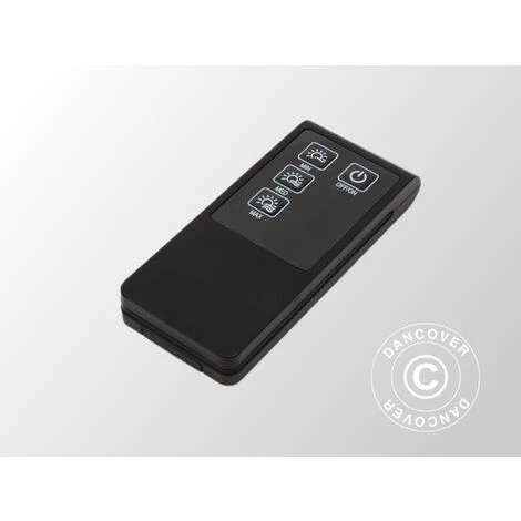 DANCOVER Chauffage De Terrasse SENSUI Sur Pied Avec Télécommande, 2 Lampes Halogènes, 2000W, Noir - Noir 6 DANCOVER Chauffage De Terrasse SENSUI Sur Pied Avec Télécommande, 2 Lampes Halogènes, 2000W, Noir - Noir – Image 4