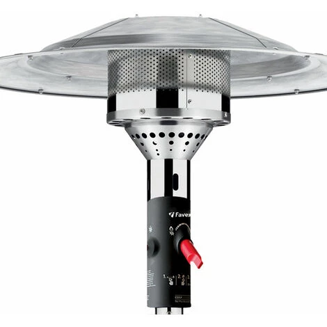 Favex - Parasol Chauffant Gaz Cosy Elegance Inox - Exterieur - 3 à 8 KW - 12m² - Prêt à L'emploi Livré Avec Tuyau Et Détendeur - 76 X 76 X 218 - Argent 5 Favex - Parasol Chauffant Gaz Cosy Elegance Inox - Exterieur - 3 à 8 KW - 12m² - Prêt à L'emploi Livré Avec Tuyau Et Détendeur - 76 X 76 X 218 - Argent – Image 3
