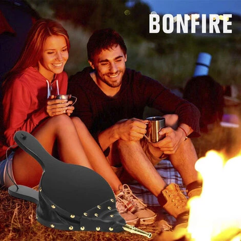 SUPERSELLER Aspirateur Souffleur Thermique Soufflet De Cheminée Souffleur D'air En Bois Pour Foyer Intérieur Extérieur Poêle à Bois Barbecue Cheminée Camping, Noir 6 SUPERSELLER Aspirateur Souffleur Thermique Soufflet De Cheminée Souffleur D'air En Bois Pour Foyer Intérieur Extérieur Poêle à Bois Barbecue Cheminée Camping, Noir – Image 4