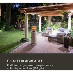 Blumfeldt Heatwave Radiateur à Gaz 10 KW (728 G/h) Roulettes Housse De Protection Allumage Piézoélectrique -Chauffage d'extérieur Soldes 53439821 2