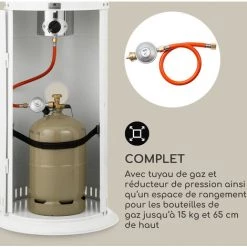 Blumfeldt Heatwave Radiateur à Gaz 10 KW (728 G/h) Roulettes Housse De Protection Allumage Piézoélectrique -Chauffage d'extérieur Soldes 53439821 5