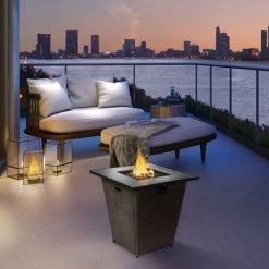 Braséro De Jardin à Gaz Chauffage Extérieur Rotin Acier Housse De Protection Roches De Lave Teamson Home HF30200AA-EU - Marron 9 Braséro De Jardin à Gaz Chauffage Extérieur Rotin Acier Housse De Protection Roches De Lave Teamson Home HF30200AA-EU - Marron -Chauffage d'extérieur Soldes 53517352 3