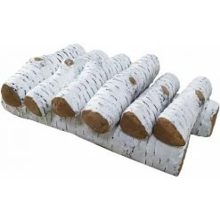 PURLINE Bûches Décoratives En Fibre Céramique En Blanc (8 Pcs.) - No Name