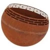 Brasero Terrase Rond Bandes Coloris Rouille - 58 X 58 X 46,5 Cm - Esschert Design - Rouille -Chauffage d'extérieur Soldes 53723215 1