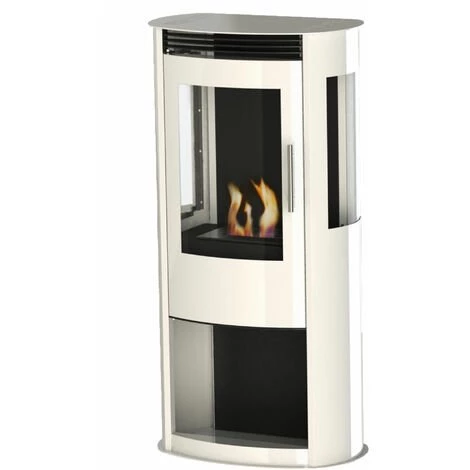 PURLINE Po?le D'ext?rieur 3kW En Acier Blanc - No Name 3 PURLINE Po?le D'ext?rieur 3kW En Acier Blanc - No Name