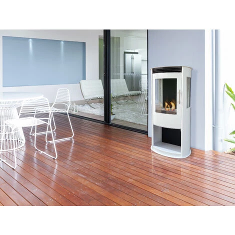 PURLINE Po?le D'ext?rieur 3kW En Acier Blanc - No Name 4 PURLINE Po?le D'ext?rieur 3kW En Acier Blanc - No Name – Image 2