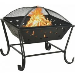 LANGRAY Foyer Avec Tisonnier 62 Cm XXL Acier Maison & Jardin 11 LANGRAY Foyer Avec Tisonnier 62 Cm XXL Acier Maison & Jardin -Chauffage d'extérieur Soldes 53826478 5