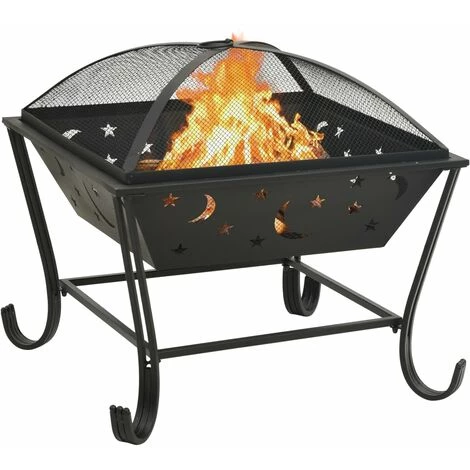 LANGRAY Foyer Avec Tisonnier 62 Cm XXL Acier Maison & Jardin 7 LANGRAY Foyer Avec Tisonnier 62 Cm XXL Acier Maison & Jardin – Image 5