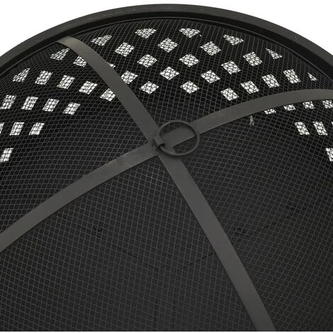 LANGRAY Foyer Avec Tisonnier 68 Cm XXL Acier Maison & Jardin 6 LANGRAY Foyer Avec Tisonnier 68 Cm XXL Acier Maison & Jardin – Image 4